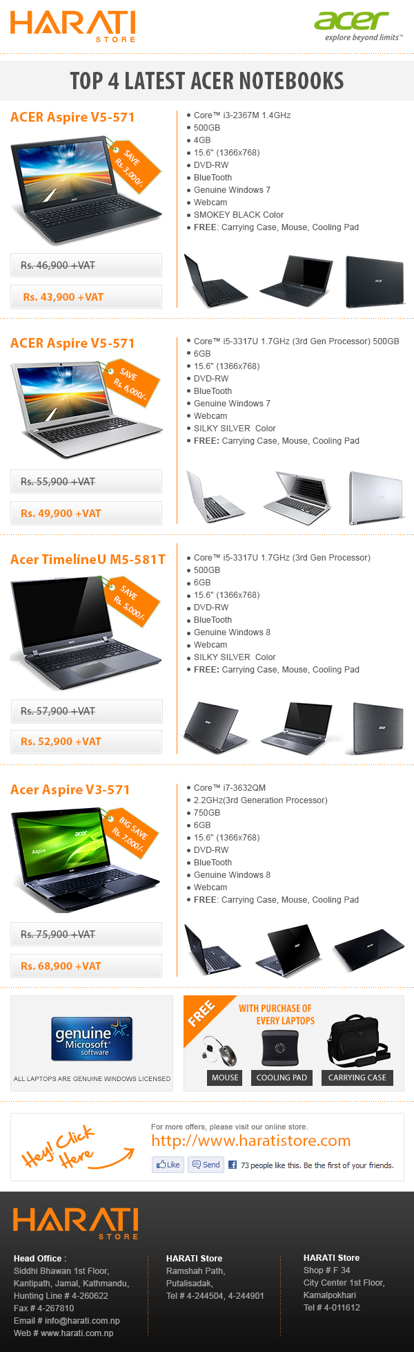 Top 4 Latest Acer Notebooks